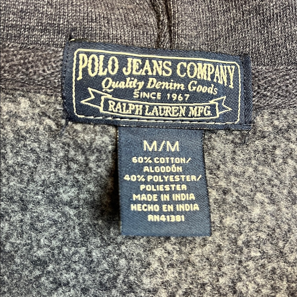 Polo Ralph Lauren Zip Up Hoodie Size M - Picture 3 of 6